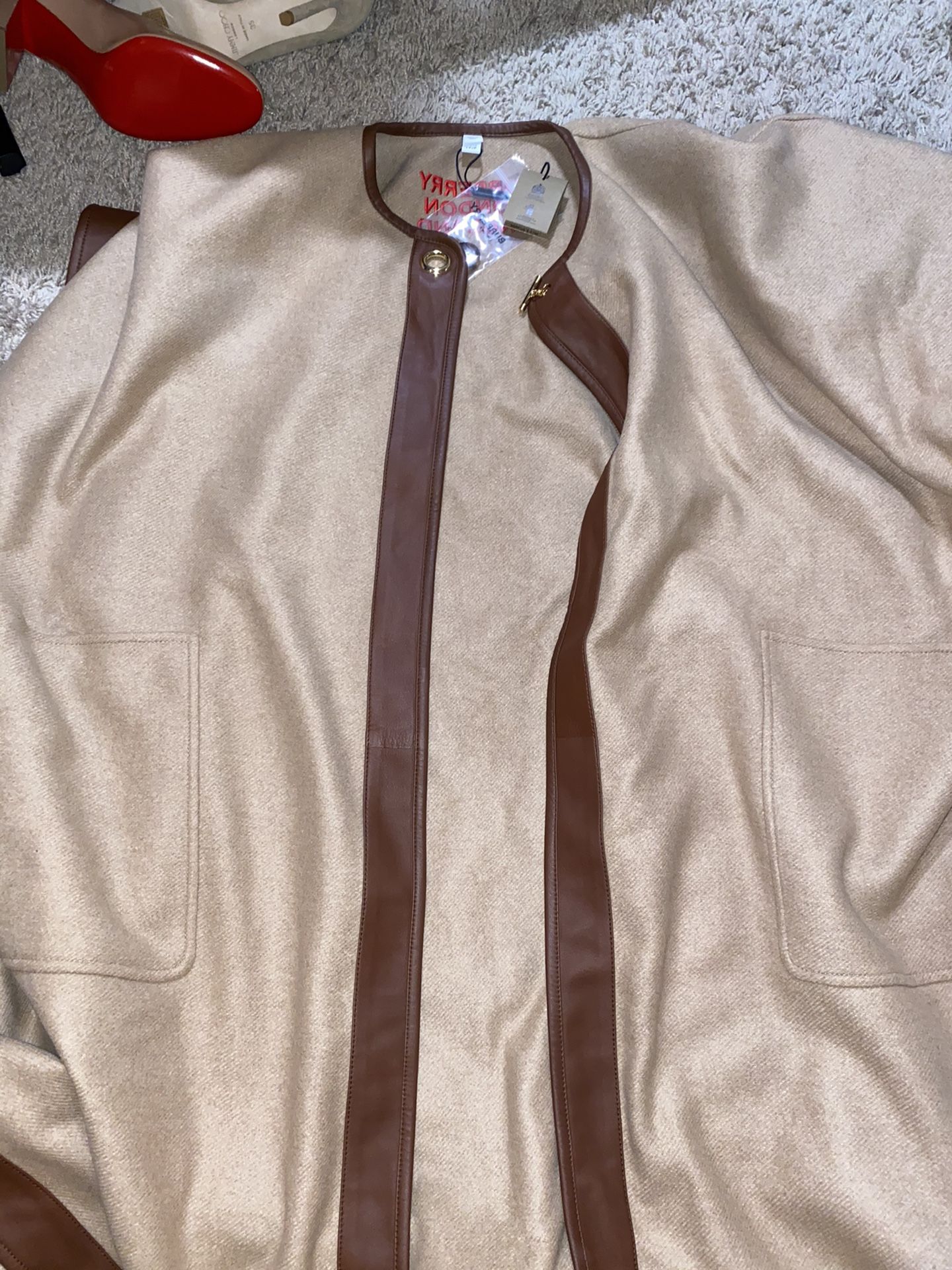 Burberry cape with tags