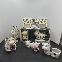 10 Pc Cow Lot Some New Some VNTG