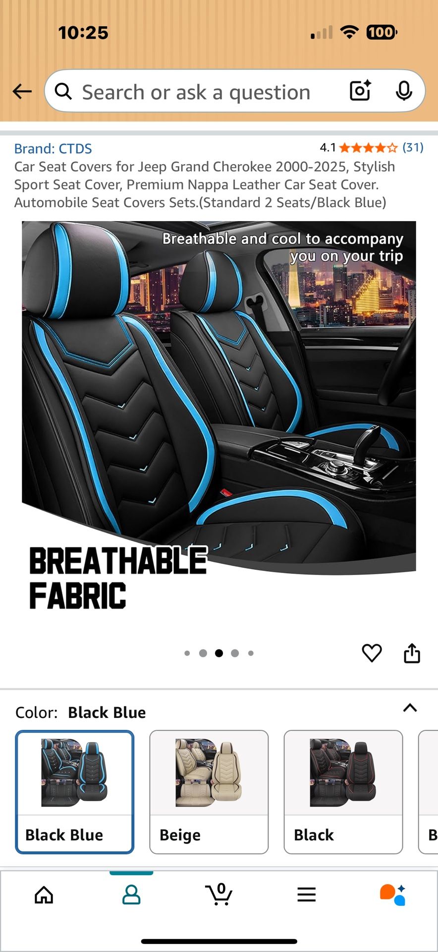 Jeep Grand Cherokee Leather Seat Covers