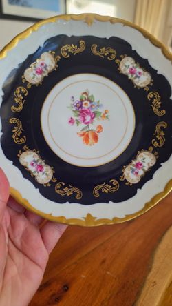 6 Kobalt Fine China Salad Plates