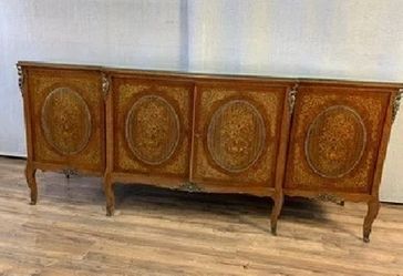 2 FRENCH STYLE MARQUETRY INLAID BUFFET