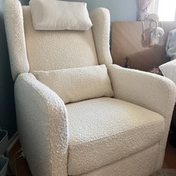 Boucle Rocking Chair Recliner 