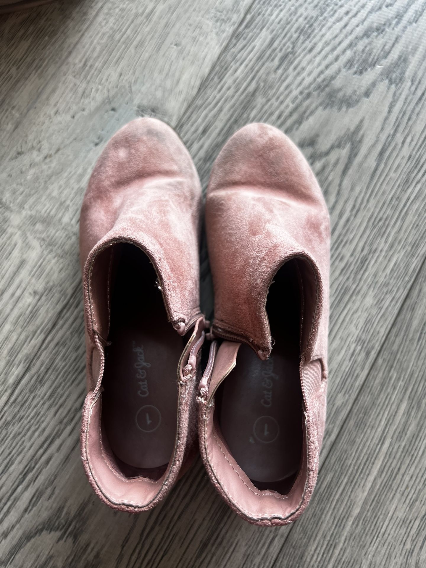 Cat & Jack Suede Pink Boots. Size 1