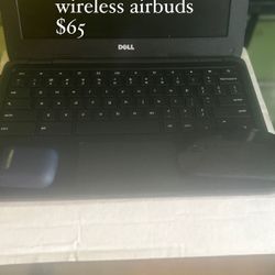 Chromebook W/Bluetooth/wireless Airbuds 
