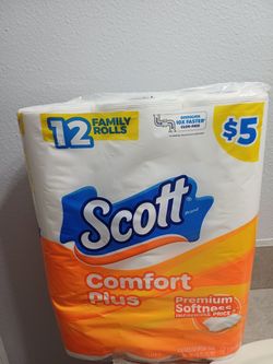 Scott Toilet Paper 12 rolls $4 each pack firm