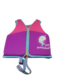 SwimSchool UPF50 Swim Trainer Vest Pink/Purple