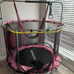 Pink Toddler Trampoline 