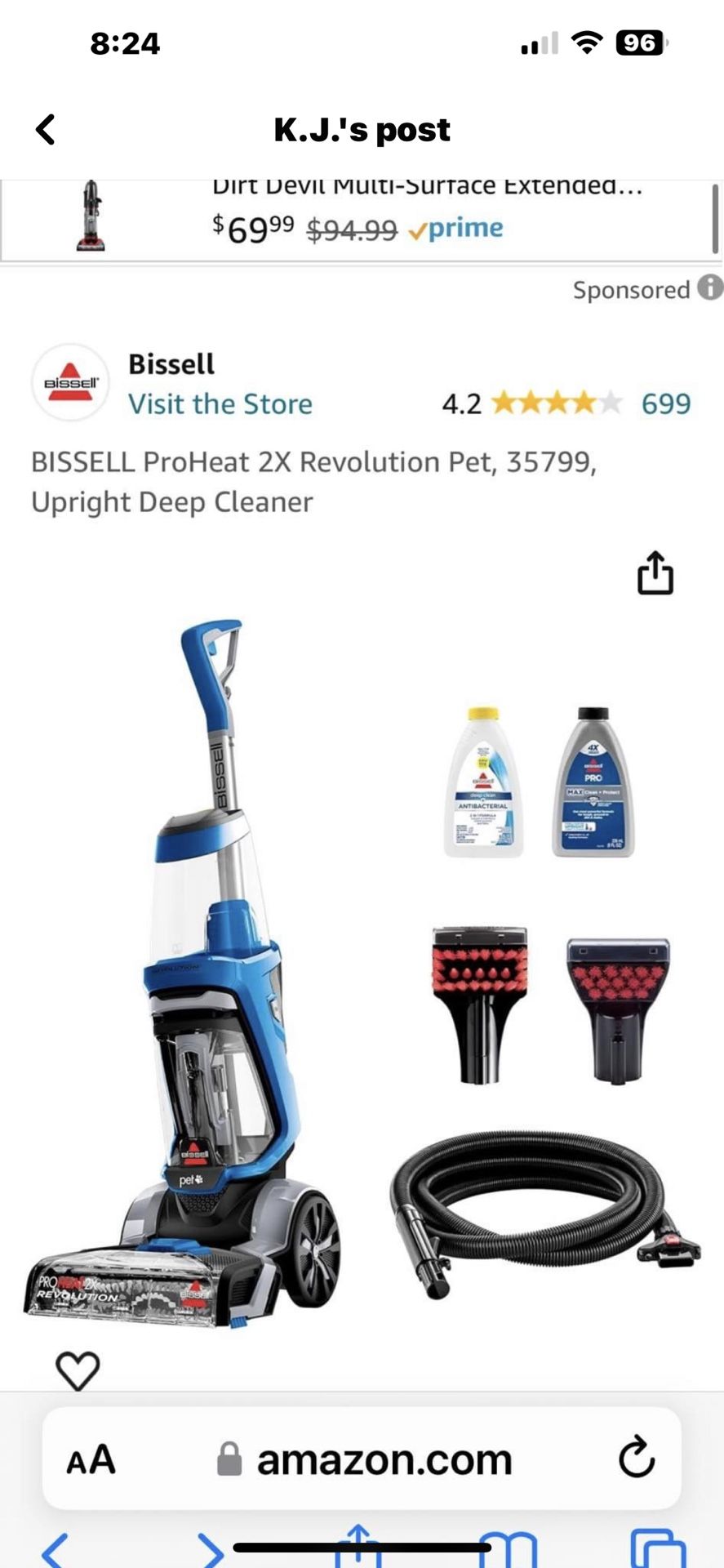 Bissell Pet ProHeat 2x Revolution 