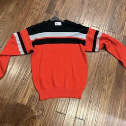 Men’s Vintage Wool Blend  Red Sweater By Tyrolia by Head Size Large 