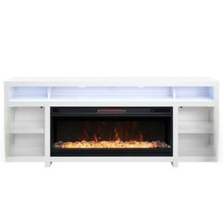 Tresanti Bennett LED TV Console with ClassicFlame Electric Fireplace