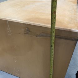 Wood desk And Cabinets 