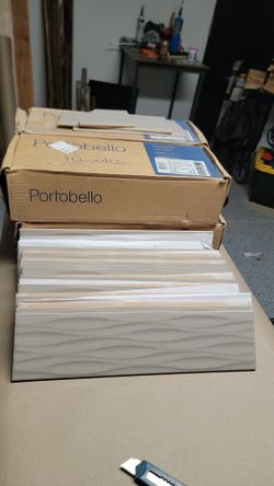 Sq Ft Portobello KREA Ripple Safari Tile – 5 Boxes – Designer 3D