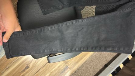 black slim fit purple jeans no front tag