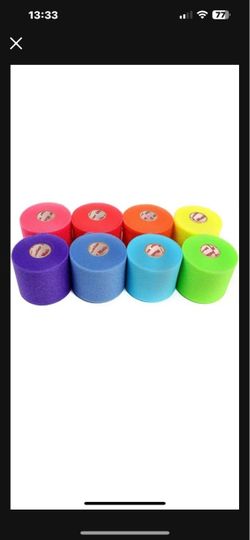 Mueller Rainbow Pack Of Sports Pre-Wrap (8 Colours!) 30 Yards Rainbow