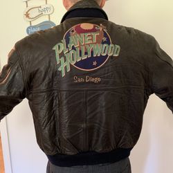 Jacket Planet Hollywood San Diego Leather Jacket Reversible 