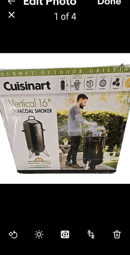 Cuisinart 116 Vertical Charcoal Smoker Black,All Products : American Fashion Style Bags On Sale