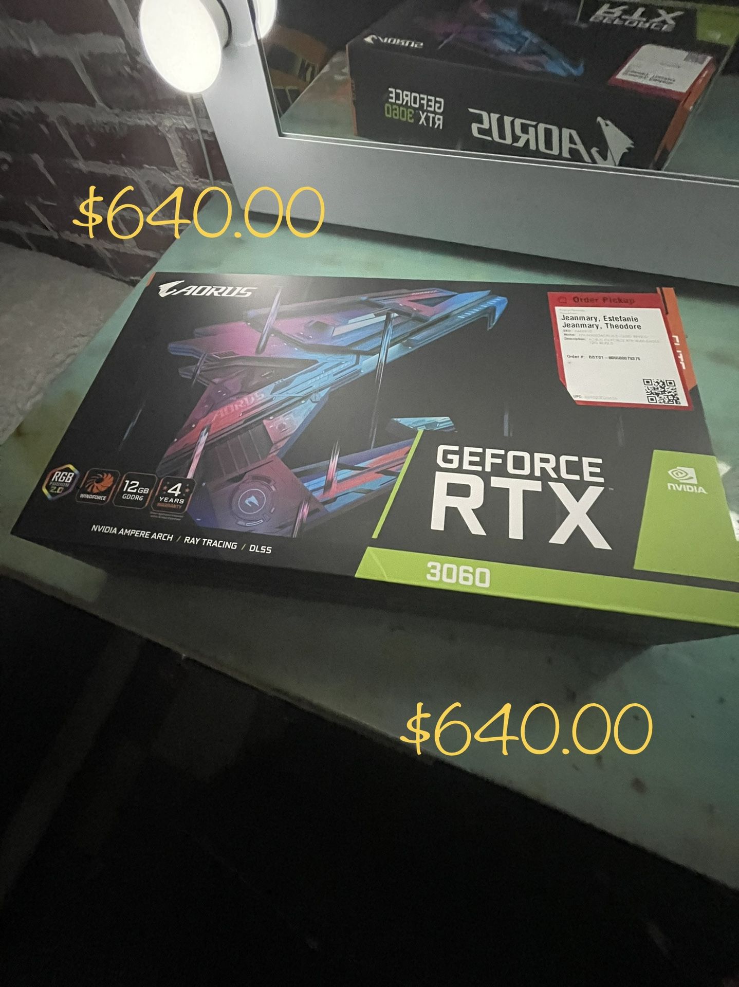 	 GIGABYTE - NVIDIA GeForce RTX 3060 12GB