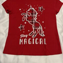 Girls Unicorn Shirt Size 7
