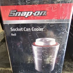 Snap-on Socket Can Cooler RED