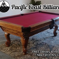 7 Foot GOLDEN WEST Pool Table (FREE Install + New Felt In Any Color)