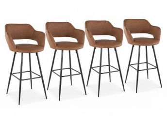 🪑 4-Pc Margarite 30″ Bar Stool Set — $340 🥂