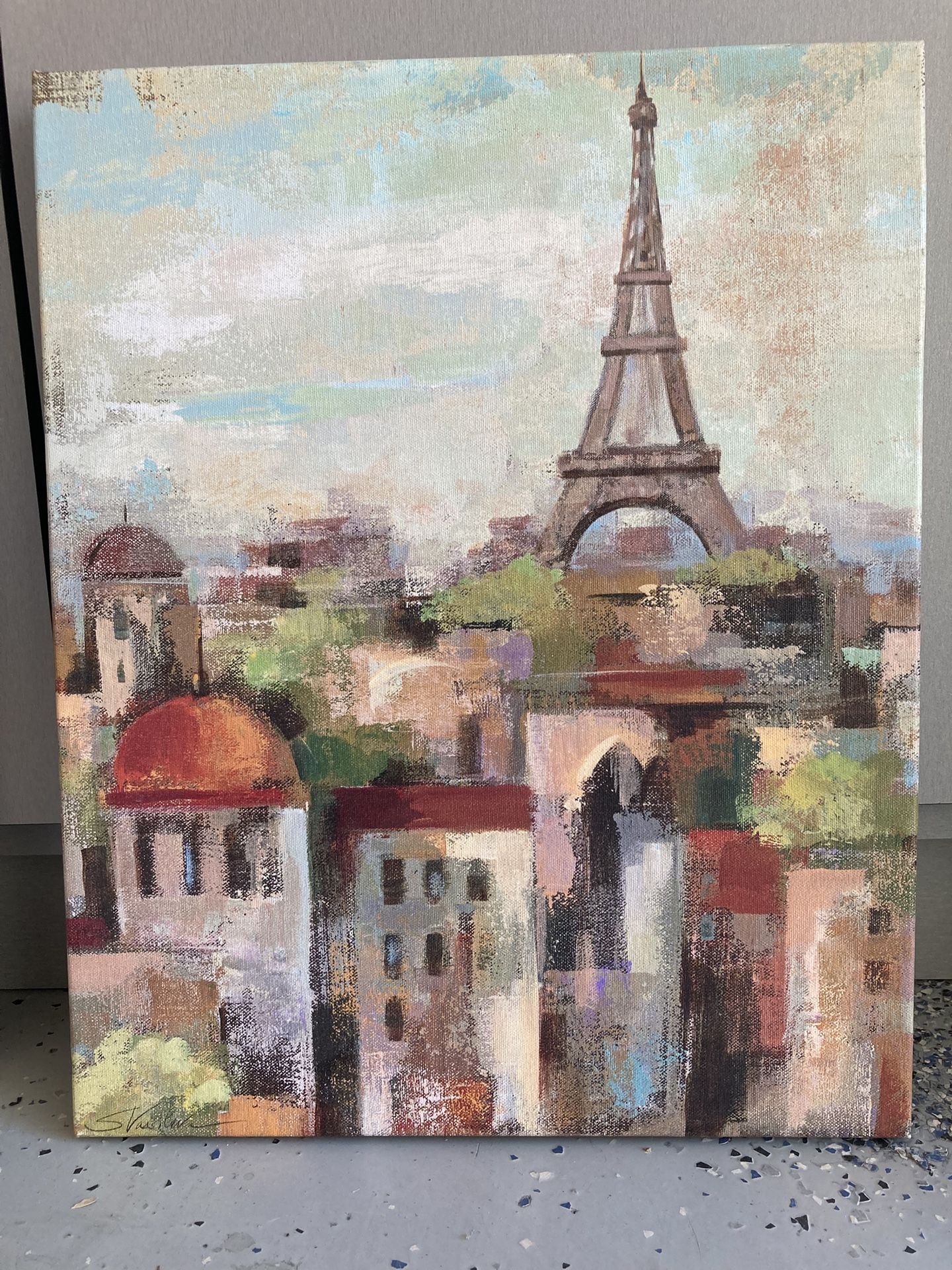 16 x 20 canvas art, signed.