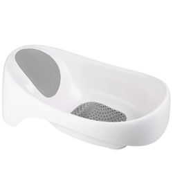 Boon, Soak 3-Stage Bathtub for Babies,Gray, White