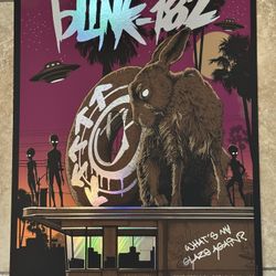 Blink 182 Inglewood Foil Poster Perfect Condition (197/300