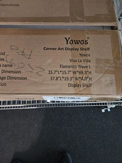 Modern Wavy Bookcase – Tall Sculptural Storage Shelf – Dark Wood Accent Bookshelf