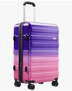 Purple and pink suitcase (NEW)