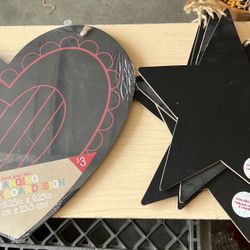 Lot Of Chalkboard Stars