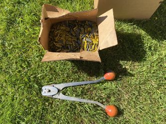 3/8 Steelstrap Seals With Signode Crimper