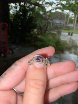 Silver Alexandrite Ring