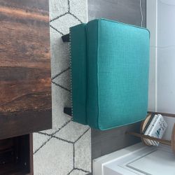 Mini Teal ottoman! 