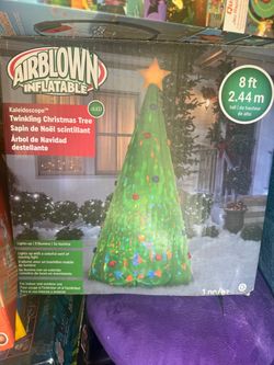 Airblown 8 ft. Kaleidoscope Twinkling Christmas Tree Inflatable