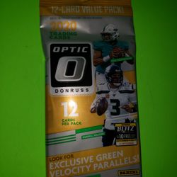 Optic Donruss Football Cards 12 Card CELLO PACK