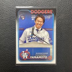 2024 Yoshinobu Yamamoto Topps “Image VARIATION” Rookie Card. Los Angeles Dodgers