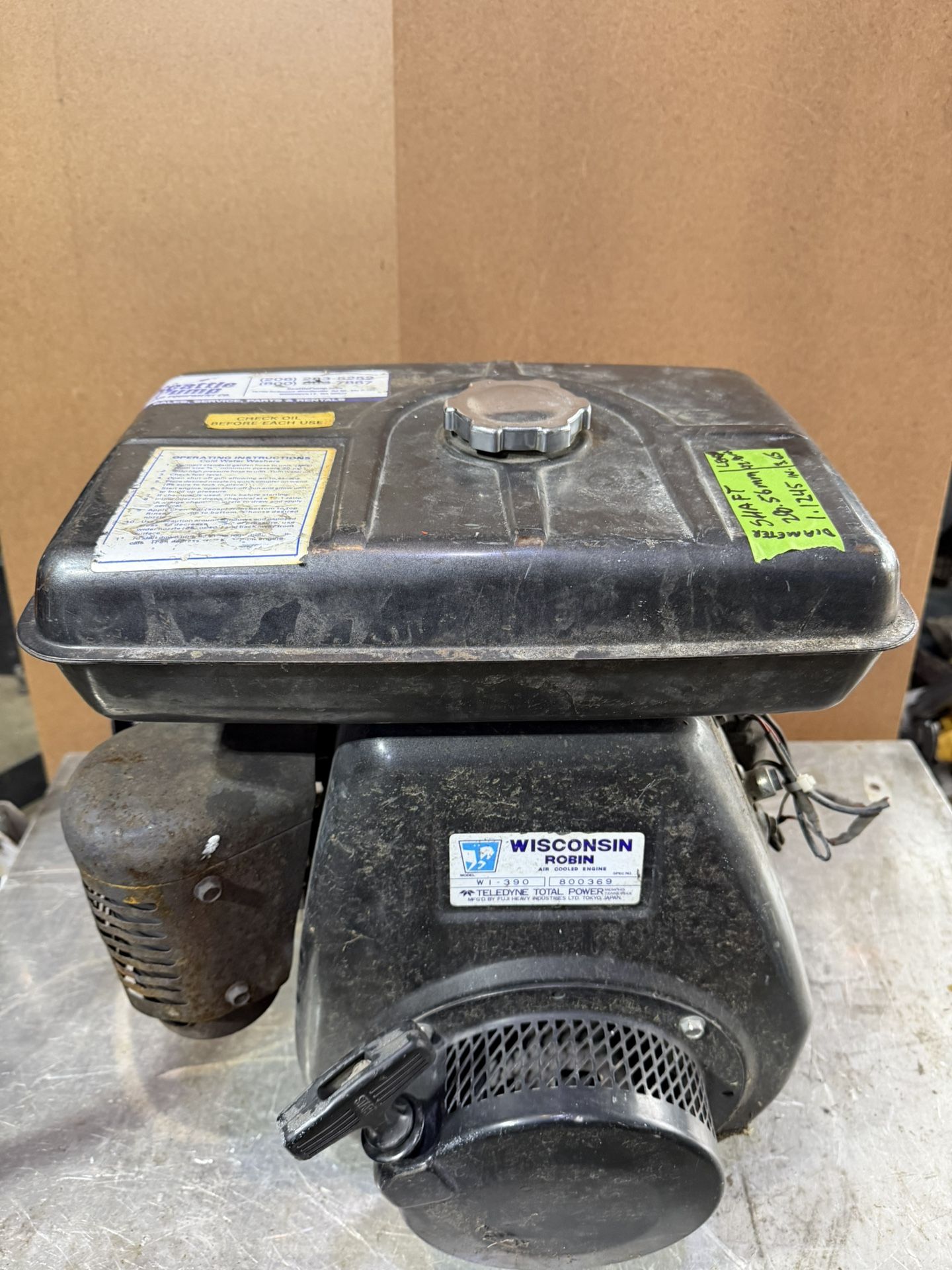 Go-Cart Pressure Washer Motor Wisconsin Robin