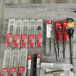 Milwaukee Steel Hawg Carbide Cutters. Drill Bits. Hilti & Dewalt. 