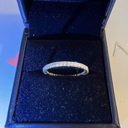 Blue Nile Natural Diamond Eternity Wedding Band Ring 