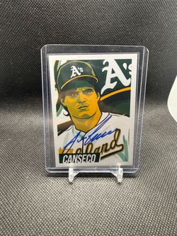 Jose Canseco Autograph Card