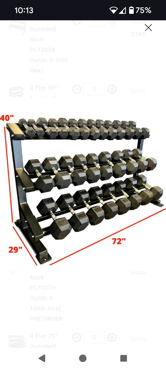 Dumbbell Rack