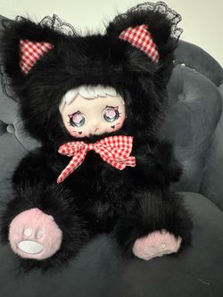 YUNNI 600% Together With You Confirmed Black Cat With Cat Face Rare Eyes Pattern