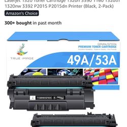 Toner Cartridge For Hp Printer, Black , 2 Pack 