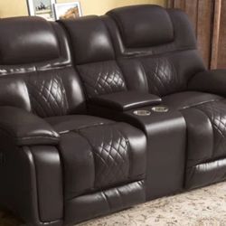 ** Price Reduced** Brand New Leather Sofa Recliner 
