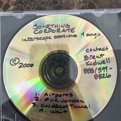 Super Rare Emo Pop-Punk Demo CDr Something Corporate Interscope Sessions 2000