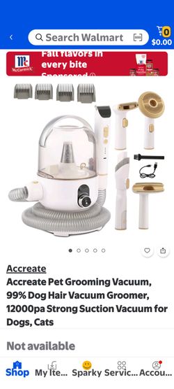 Accreate Pet Grooming Vacuum, 99% Dog Hair Vacuum Groomer
