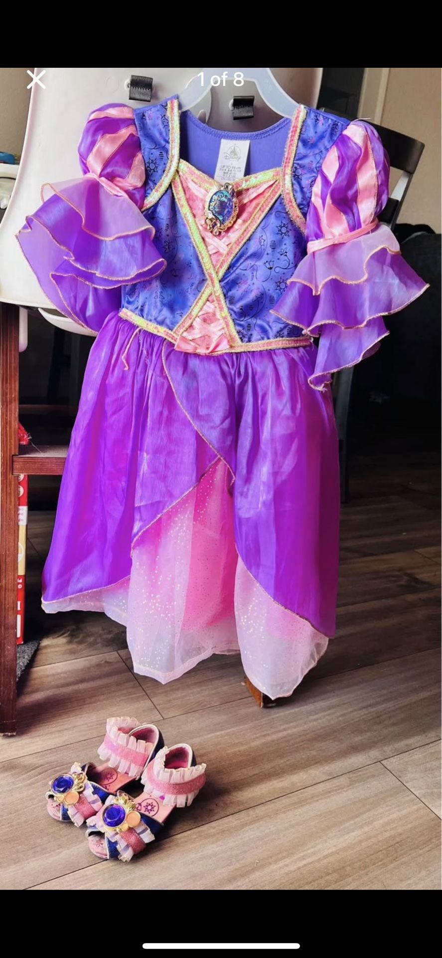 Disney Rapunzel Dress w/shoes
