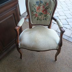 Antique Armchair with needlework
