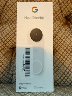 Google Nest Doorbell Wired 2nd Gen - Snow/White (Open Box)